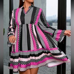 NWT Patchwork Print Dress